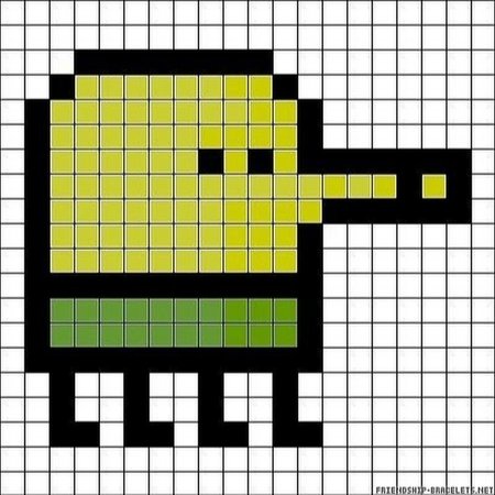 Маленькие фигурки в клеточку