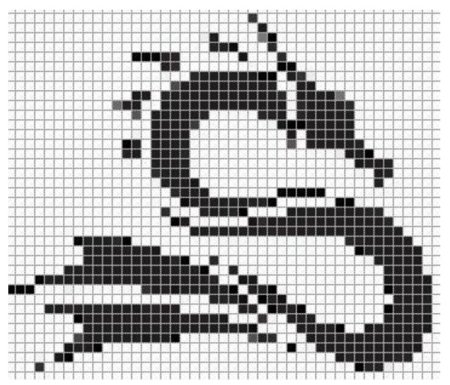 Рисование по клеточкам в тетради дракон