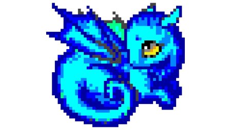 Дракон по пикселям