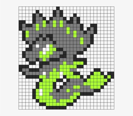 Дракончик по клеточкам