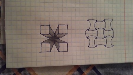Объёмные рисунки по клеточкам