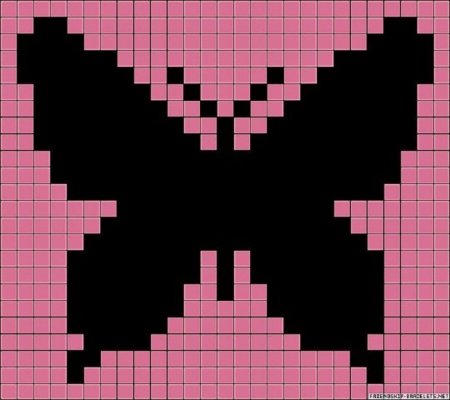 Лёгкие бабочки по клеткам