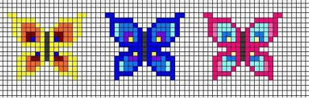 Рисунки по клеточкам для личного дневника маленькие
