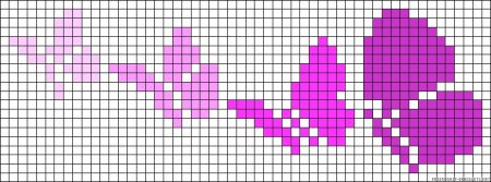 Вышивка по клеткам бабочки