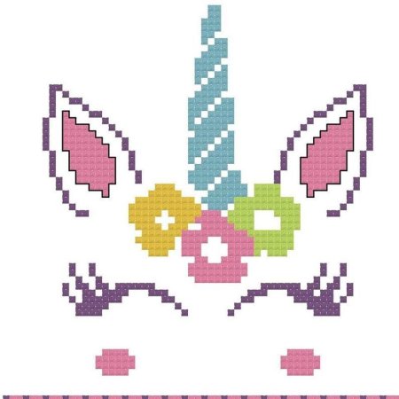 Пиксельная вышивка бабочки
