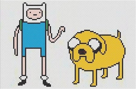 Рисунки по клеточкам время приключений