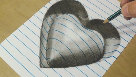 Объёмные рисунки карандашом для начинающих