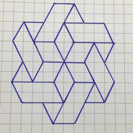 Рисование иллюзий по клеткам