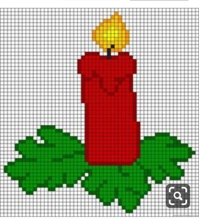 Новогоднее рисование по клеткам