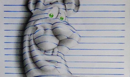 Прикольные рисунки в тетради в клетку