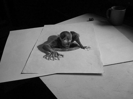 Рисование объемных фигур по клеточкам