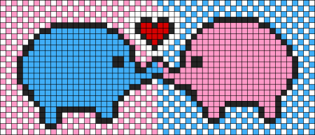 Рисунки по клеточкам лёгкие