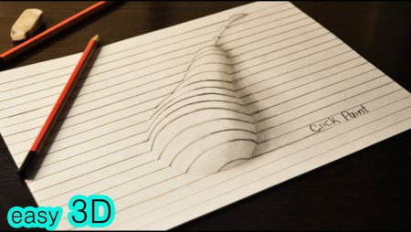 Рисунок 3д карандашом для начинающих