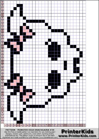 Вышивка крестиком Монстер Хай