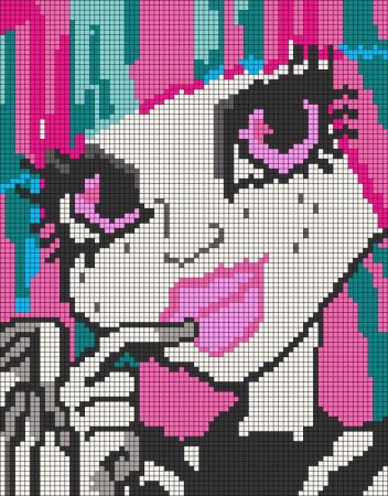 Монстер Хай по клеточкам