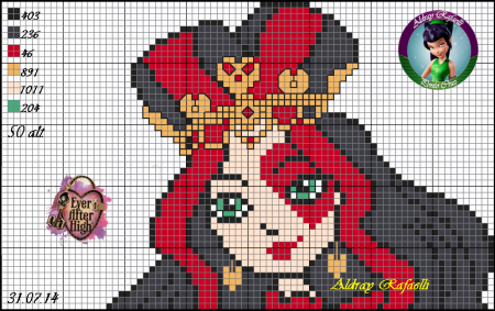 Рисунки по клеточкам бантик