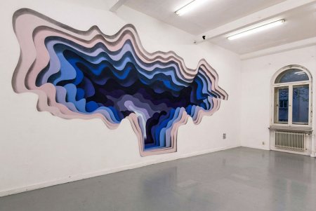 Оптические иллюзии на бумаге в клетку