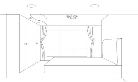 Рисование интерьера комнаты