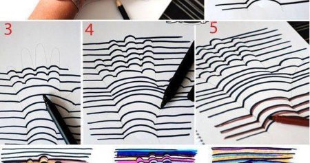 Объёмные рисунки для начинающих поэтапно