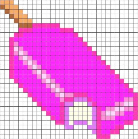 Рисование по клеточкам еда