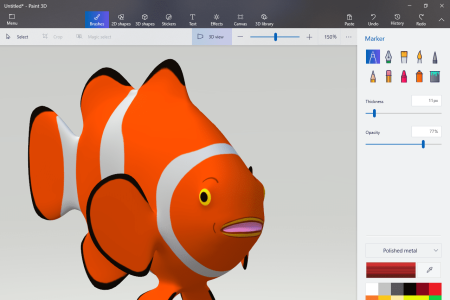 Графический редактор Paint 3d