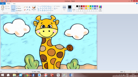 Рисунок в паинте легкий