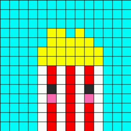 Рисунки по клеткам лёгкие