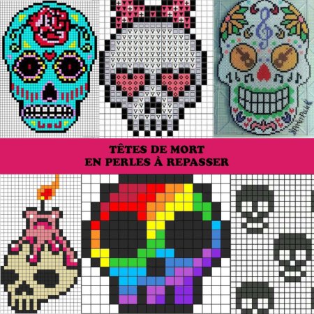 Рисование по клеточкам череп