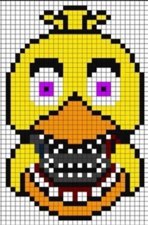 Рисование по клеточкам ФНАФ