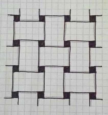 Рисунки по клеточкам фломастерами