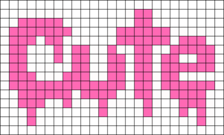 Рисунки по клеточкам маленькие розовые