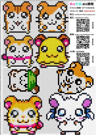 Хомяк по клеточкам