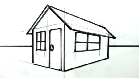 Домик в перспективе