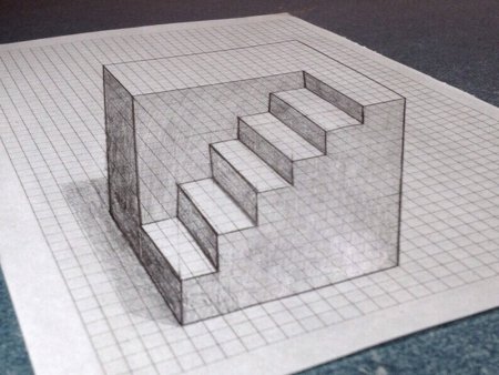 Рисунки в тетрадке в клетку
