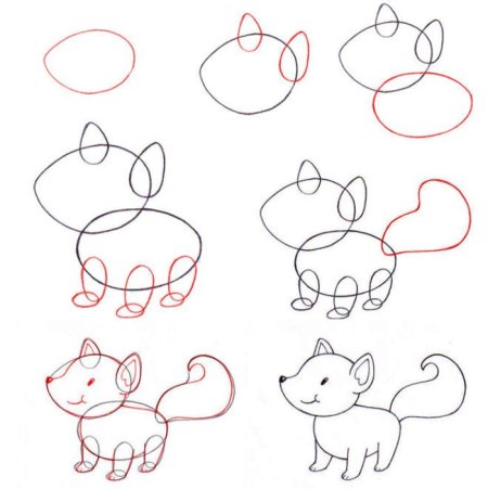 Рисование зайца