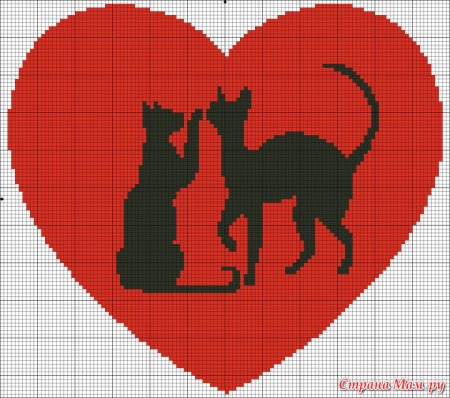Вышивка крестом день Святого Валентина