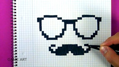 Рисунки по клеточкам лёгкие