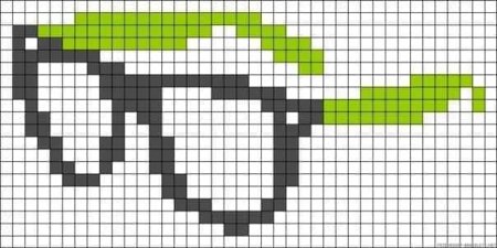 Рисунки по клеточкам летние