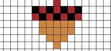 Рисунки по клеточкам оружие