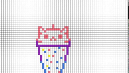 Очень маленькие рисунки по клеточкам