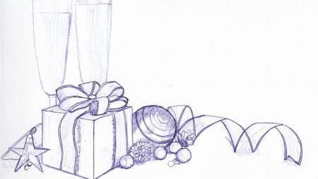 Новогодний натюрморт 6 класс