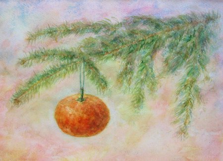 Новогодний натюрморт 3 класс