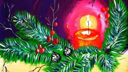 Новогодний натюрморт для детей