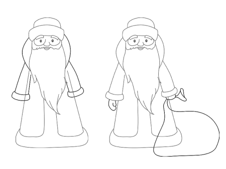 Как научиться рисовать Деда Мороза детям