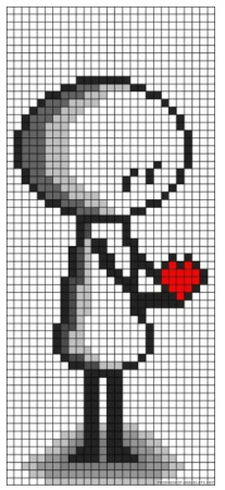 Рисунки в клеточку маленькие