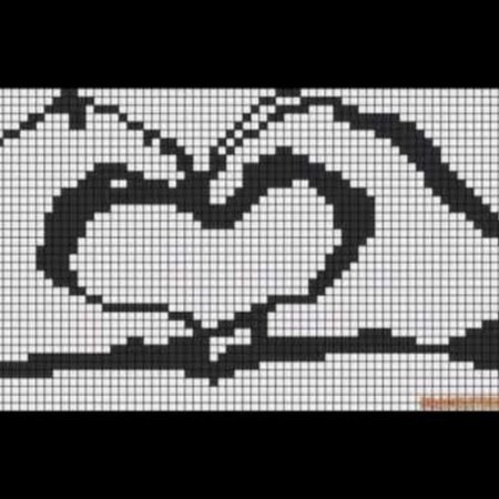 Вышить сердечко крестиком