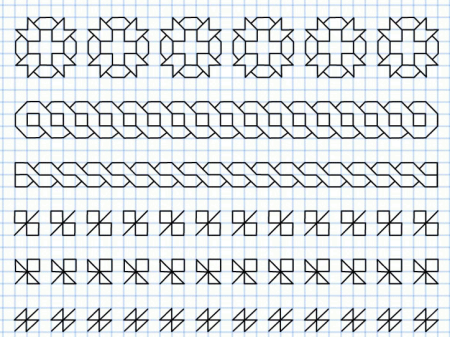 Легкие рисуночки на полях тетради