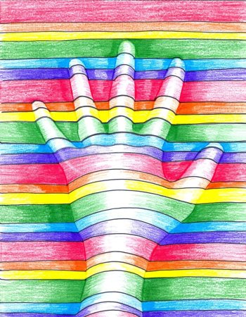 Натюрморт с фруктами карандашом