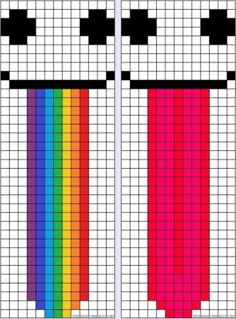 Рисование по клеточкам еда