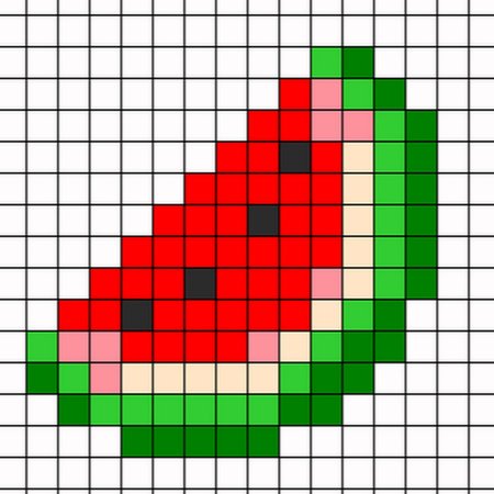 Рисунки по клеточкам из МАЙНКРАФТА